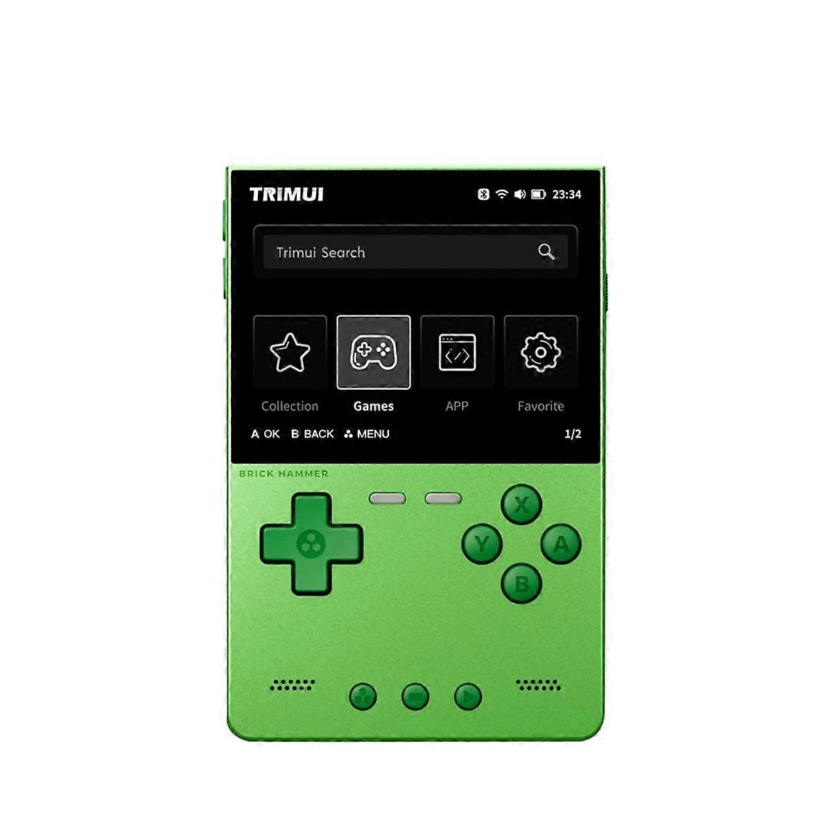  BRICK Hammer Retro Handheld Game Console 64GB,Green