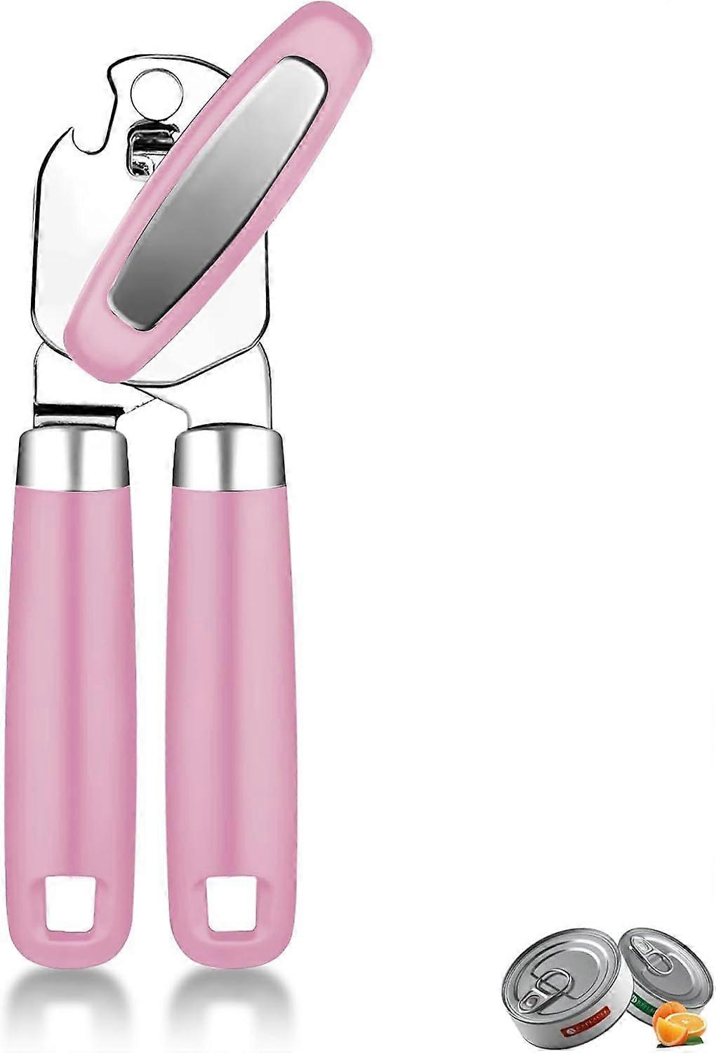 Manual Can Opener, Stainless Steel Smooth Edge Hand Held Can Opener, Heavy Duty