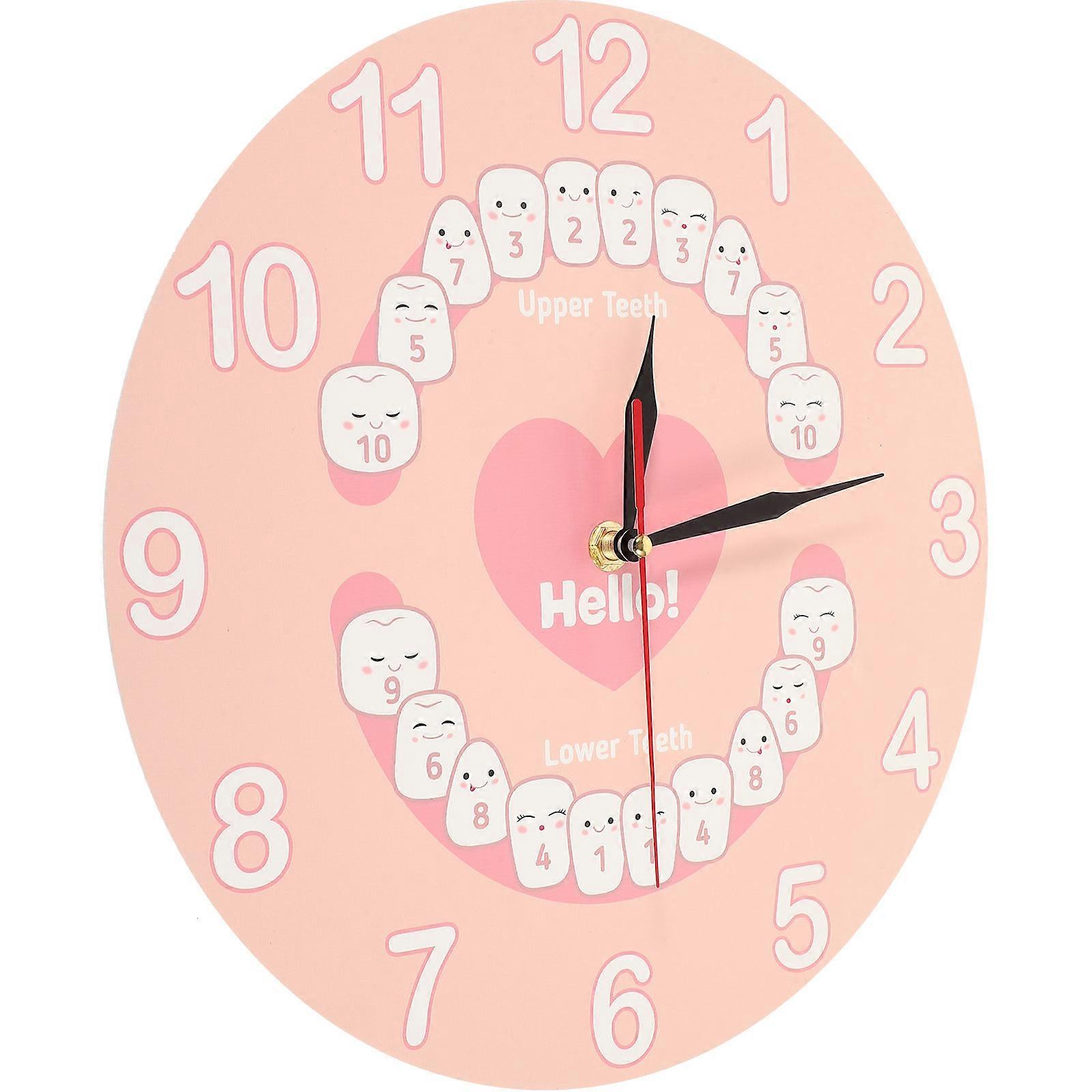 Delicate Clock Pendant Baby Teething Clock for Wall