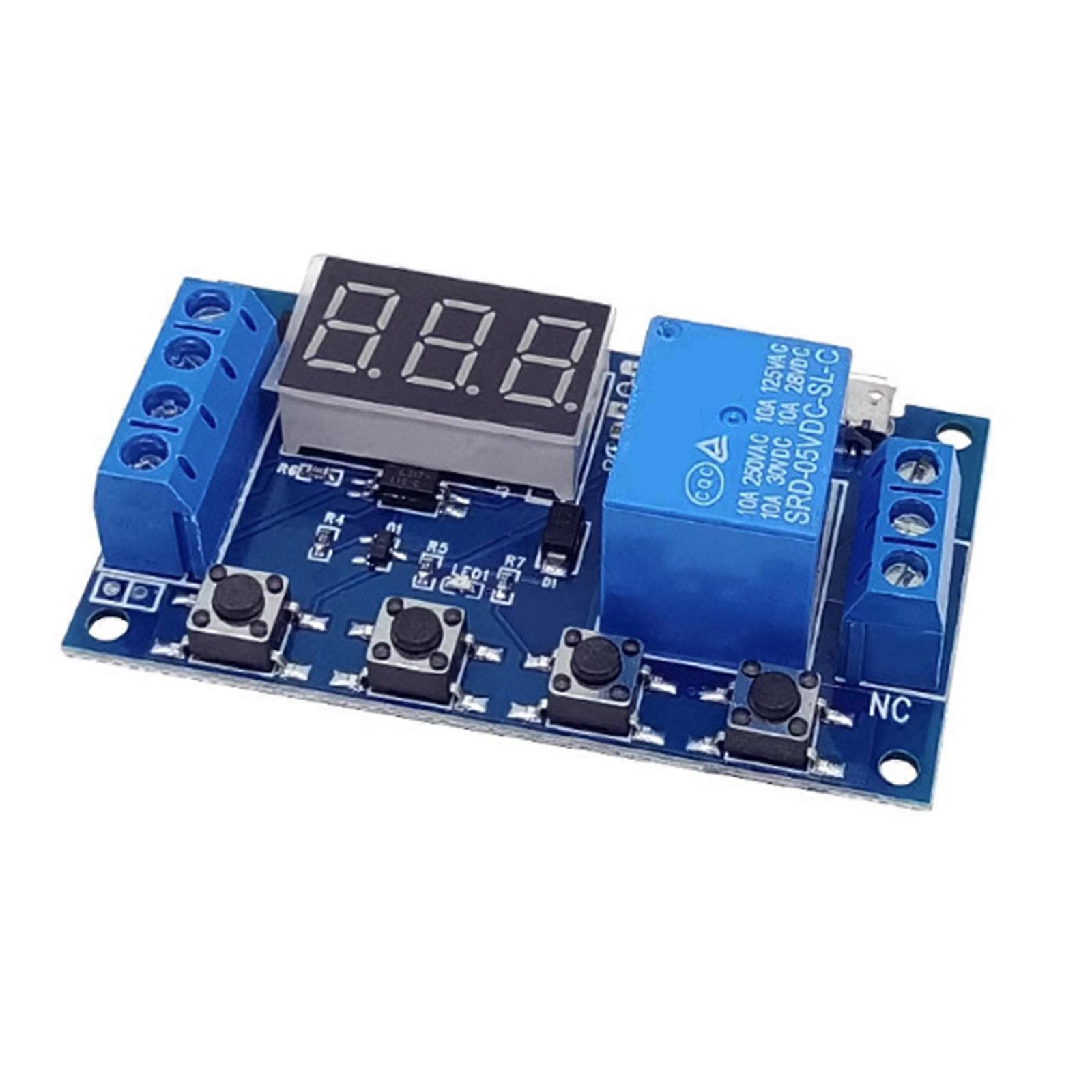 1 Channel 5V Programmable Delay Timer Module Housing Low Resistance Development Board for Home Automation Multicolor