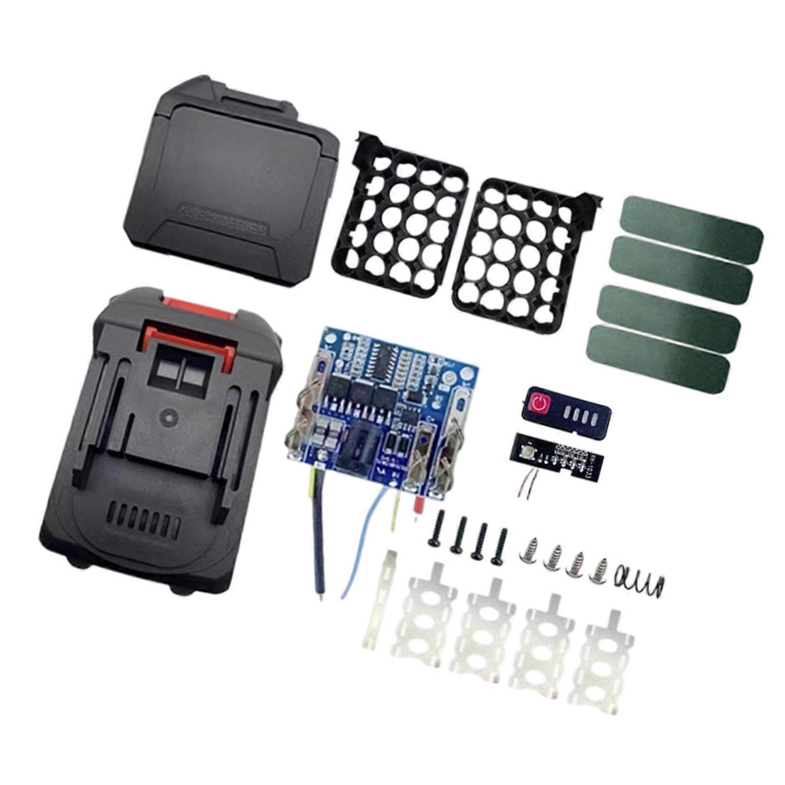 ABS Plastic Battery Case For Power Tool Accessories 10/15/20 Cores Shell With Short Circuits Protections Burning Management System Multicolor