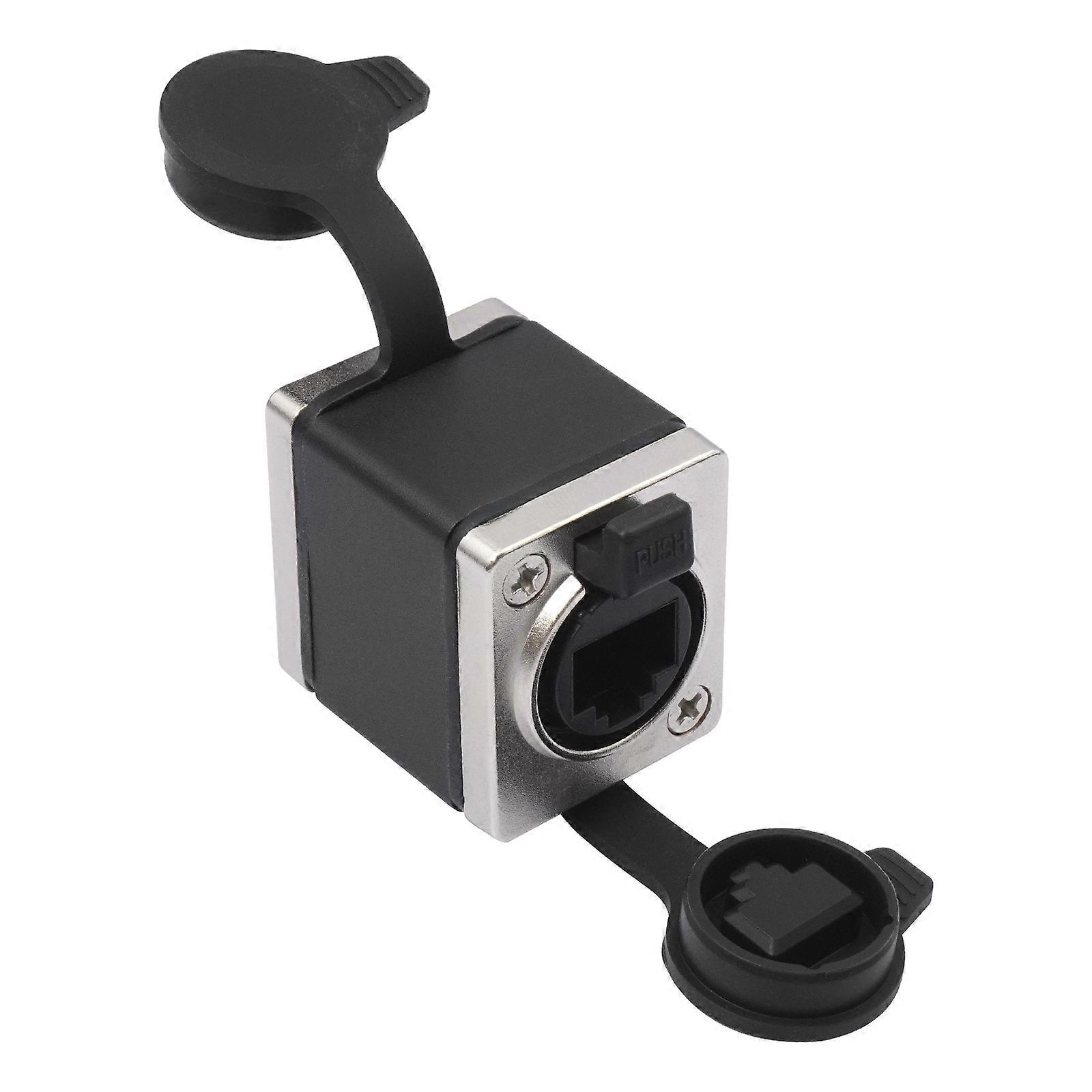 Gold Veneered RJ45 Clip Female To Female Locking Link Intervention Resistance For LAN Net Expansion Multicolor