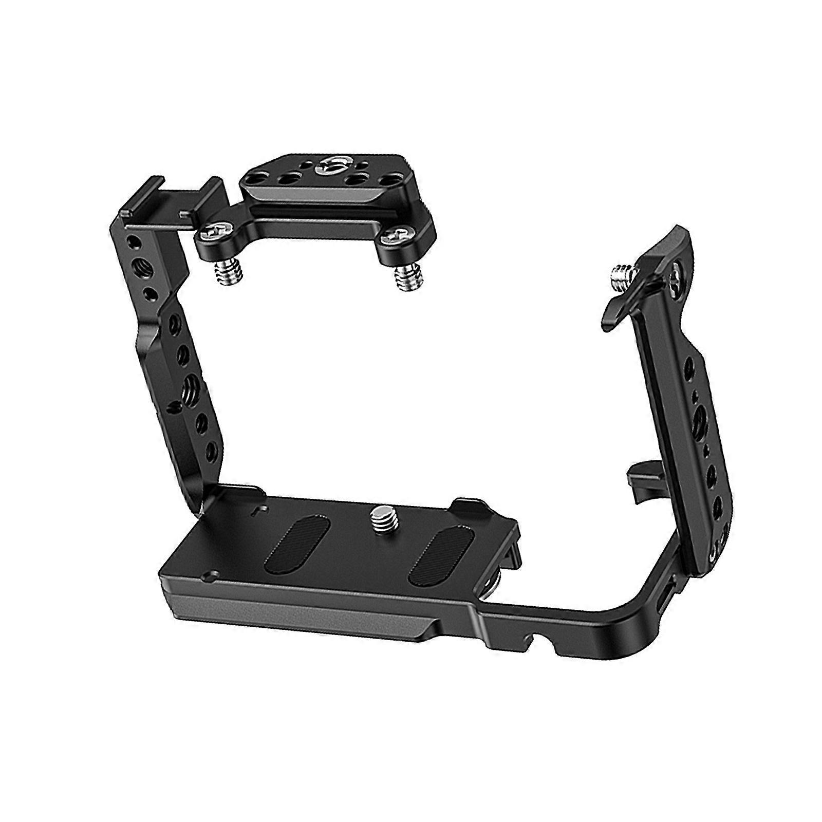 Camera Cage Video Cage with Cold Shoe Mount 1/4inch Thread Camera Cage Expansion Stabilizer for FX2 Camera Multicolor