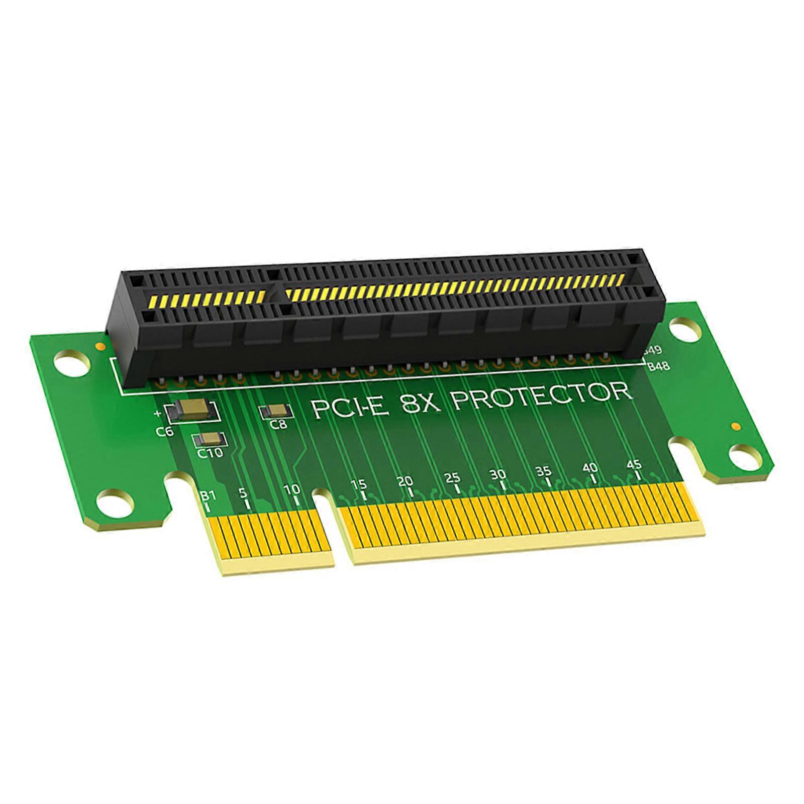 Pcie 8X Risers Card 90 Degree Right Angle Risers Adapter Card for 1U Server Case Data Transmission Transfer Card Multicolor