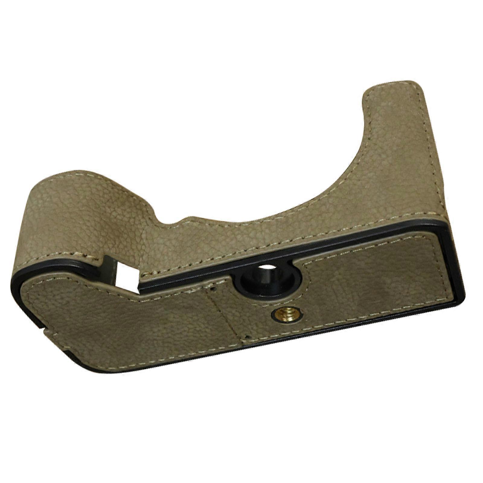 Camera Guards Case AntiShock for ILCE 7c2 Camera Professional Leather Protector With Full Accessibility  Khaki