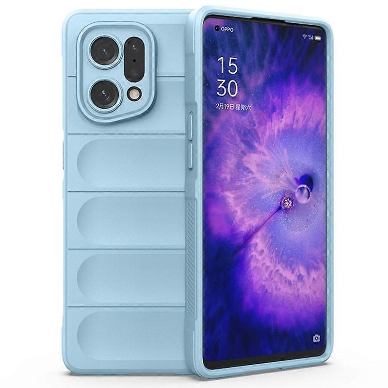 For Oppo Find X5 Shockproof Flexible Soft TPU Anti-slip Edge Cell Phone Protector Rugged Back Case