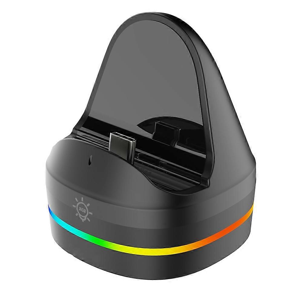 For Switch 2 Console Charging Dock Portable Charging Dock with RGB Lighting Small Single Charger with Type-C Interface