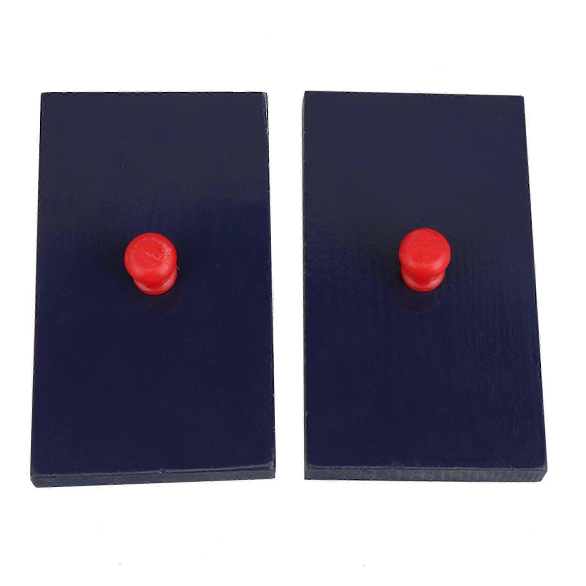 2x Rhythm Band Sand Block Hand Percussion Blocks Instrument 12.5x7.3cm