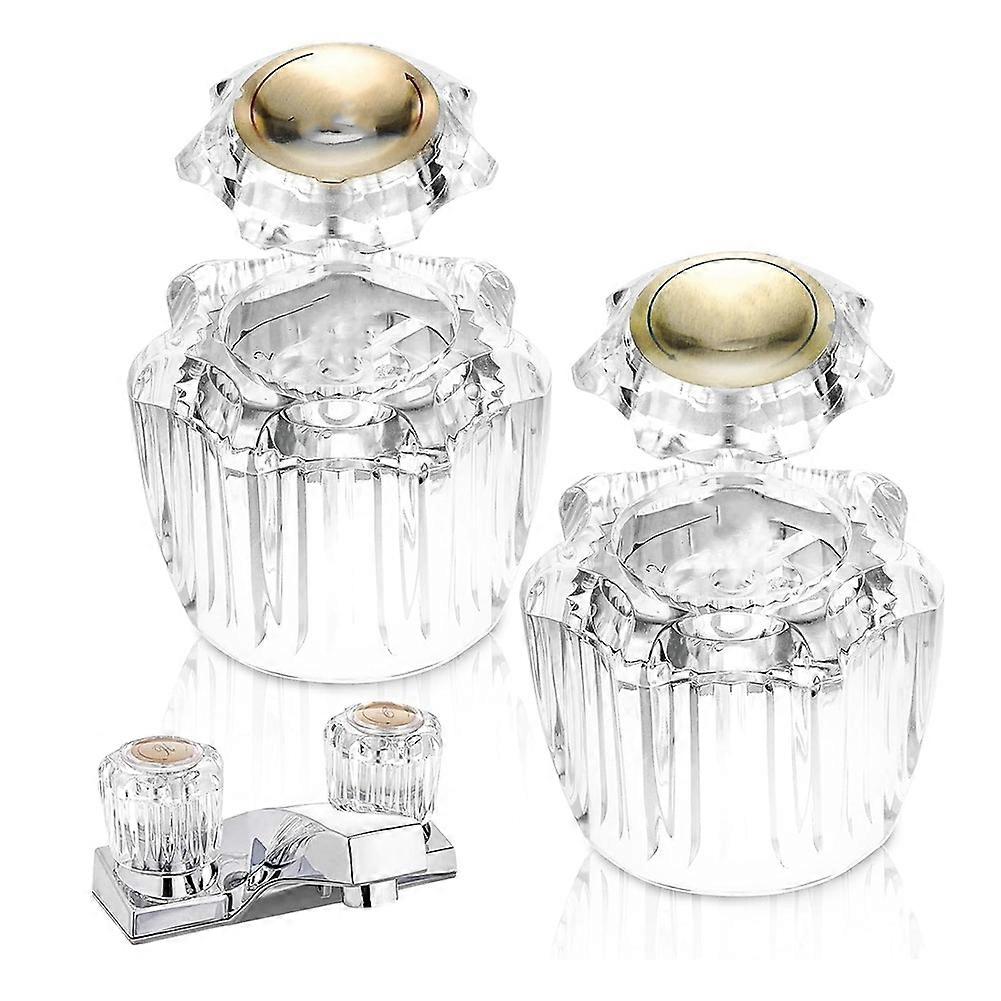 Bathroom Faucet Knobs Replacement, Bathtub Faucet Handles 1 Pair Hot and Cold 2 Knobs for Delta LDR Delex Peerless