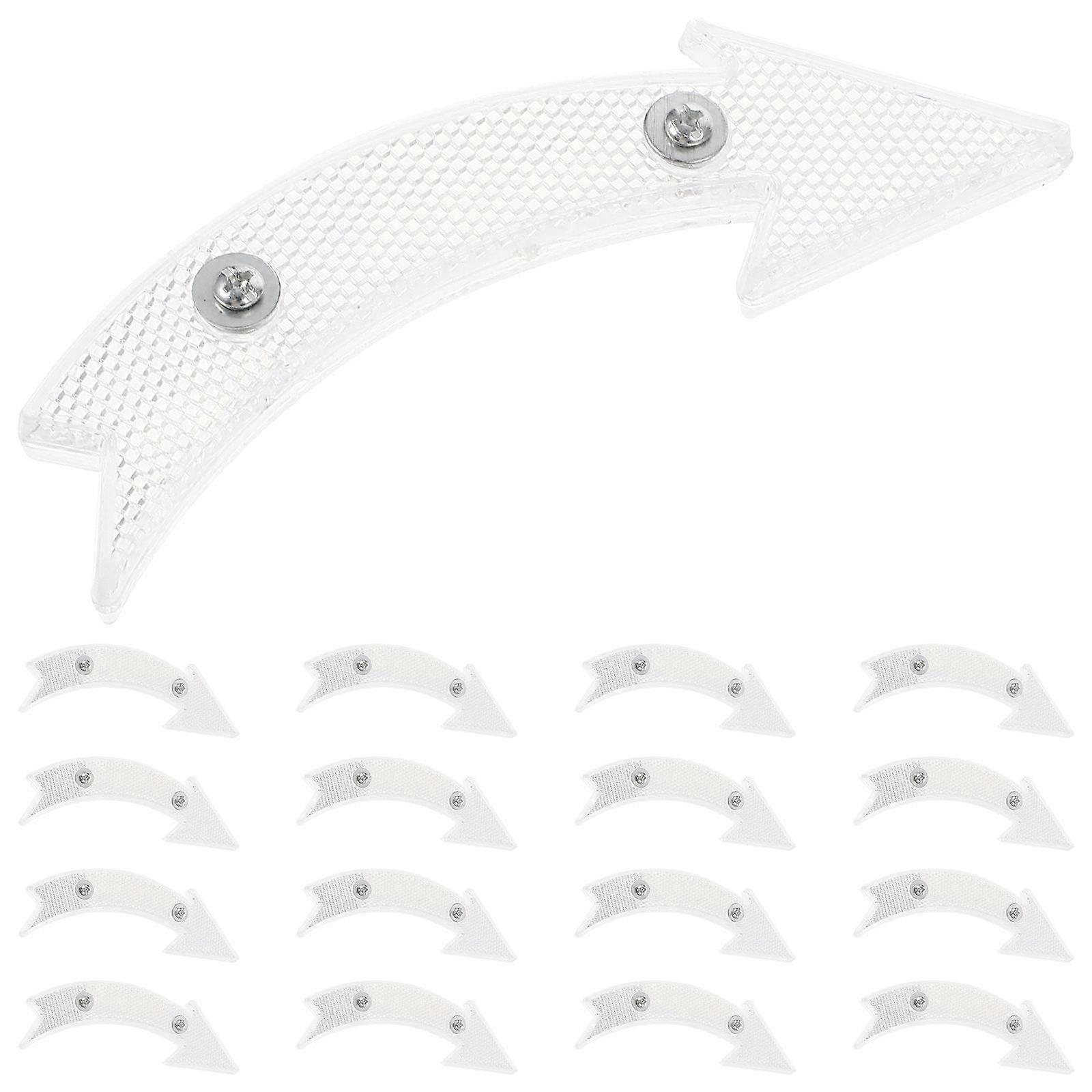 Professional Bike Reflectors for Warning with 60Pcs Replaceable Reflective Signs