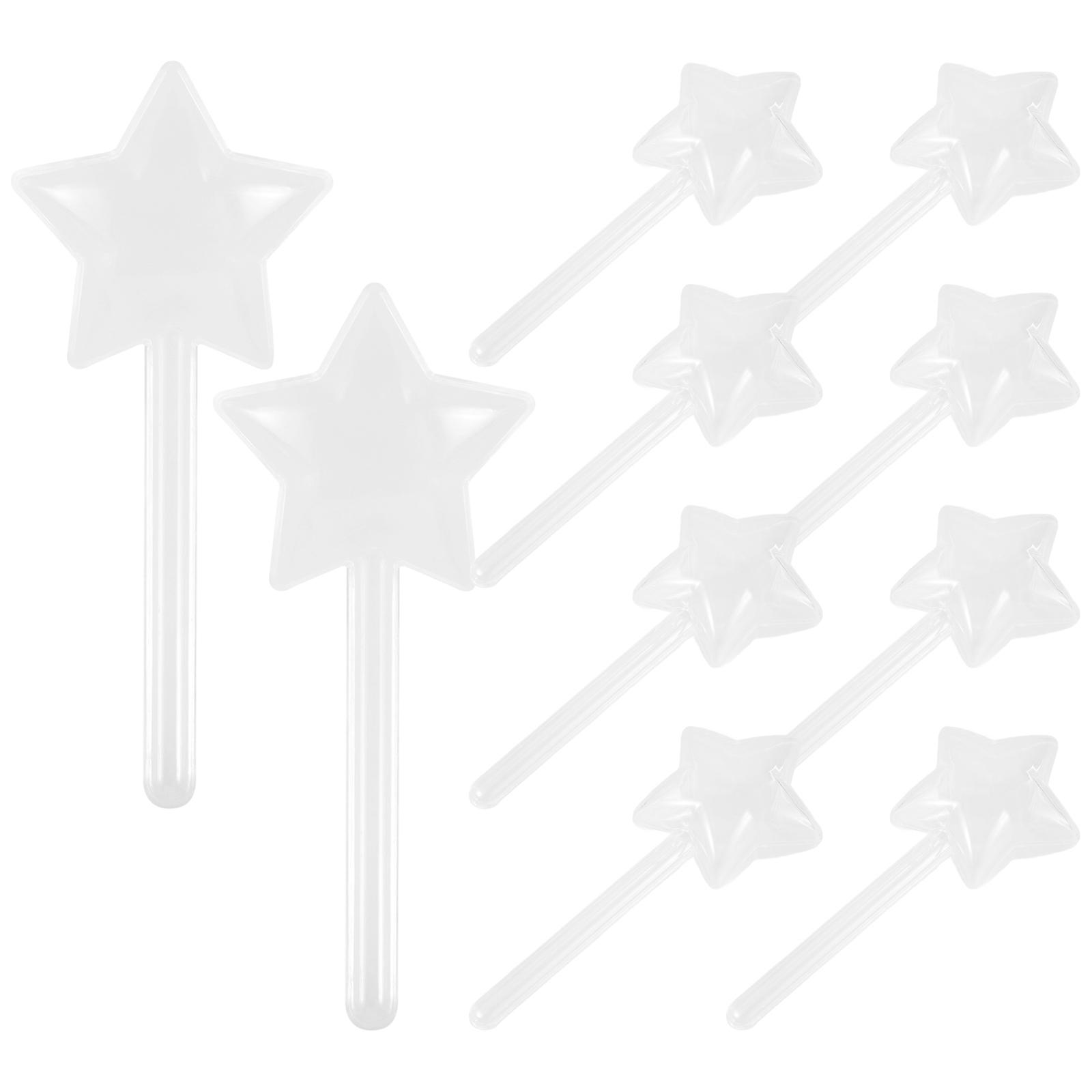 Candy Box Transparent Star Shape for Storage Use 10Pcs Plastic Multi-Function Boxes