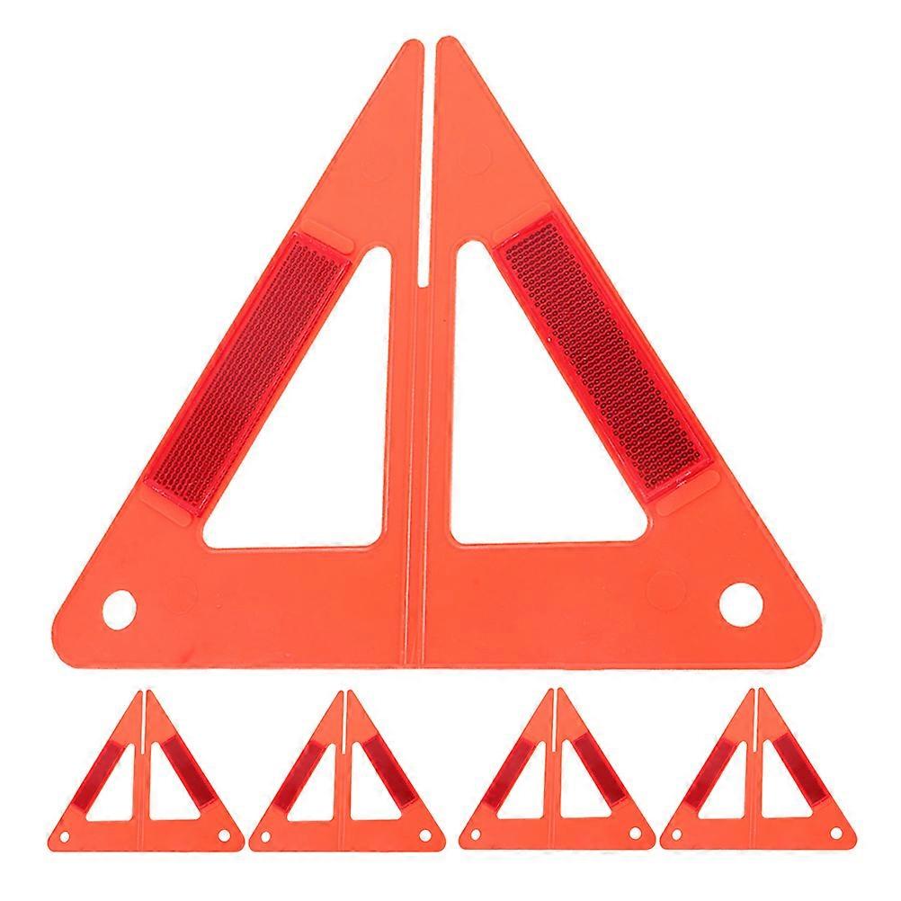 Reflective Triangle Warning Sign Car Emergency Safety Triangles 5Pcs for Roadside