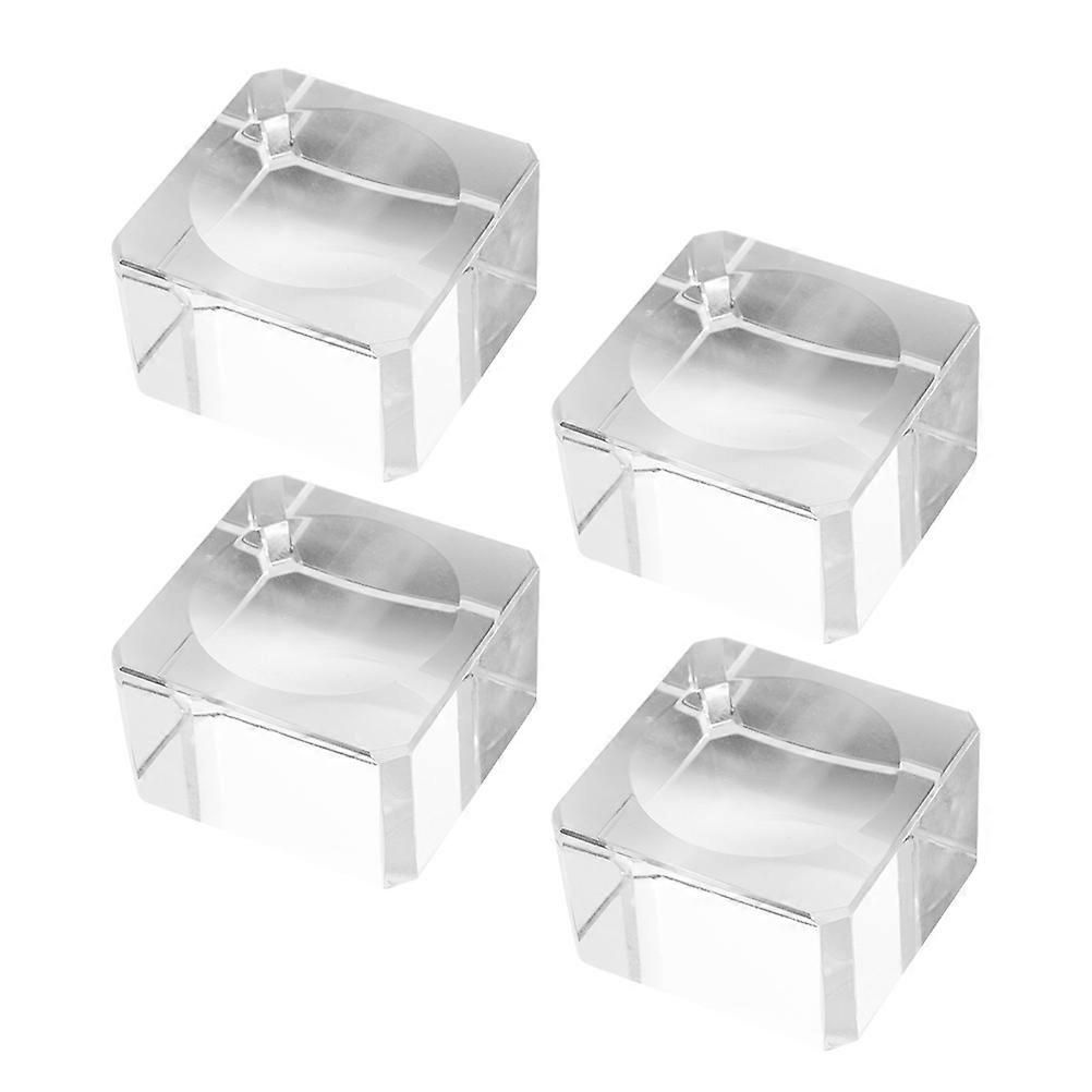 4Pcs Clear Crystal Sphere Stand Display Holder for Transparent Crystal Balls
