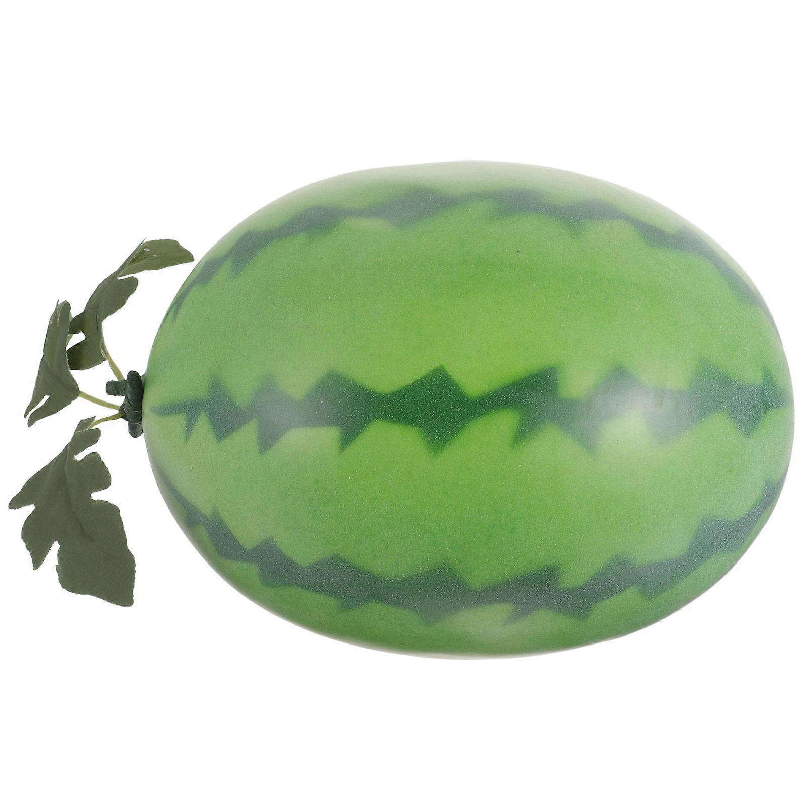 Artificial Watermelon Foam Decoration for Display Prop 2Pcs Green