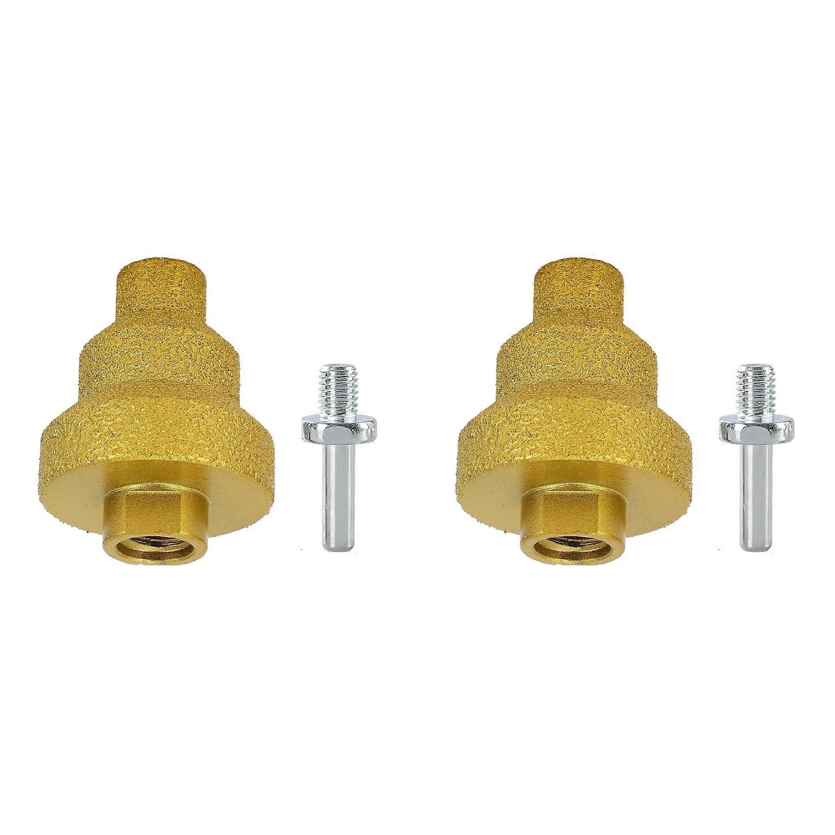 2X 3-in-1 Diamond Core Drill Bit Set,20-35-50mm Stepped Pagoda Design Multi-Layer Conical Hole Opener