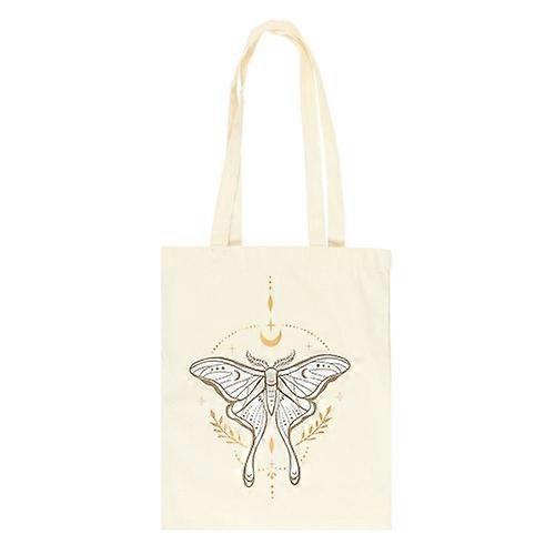 Something Different Light Luna Moth Polycotton Tote Bag