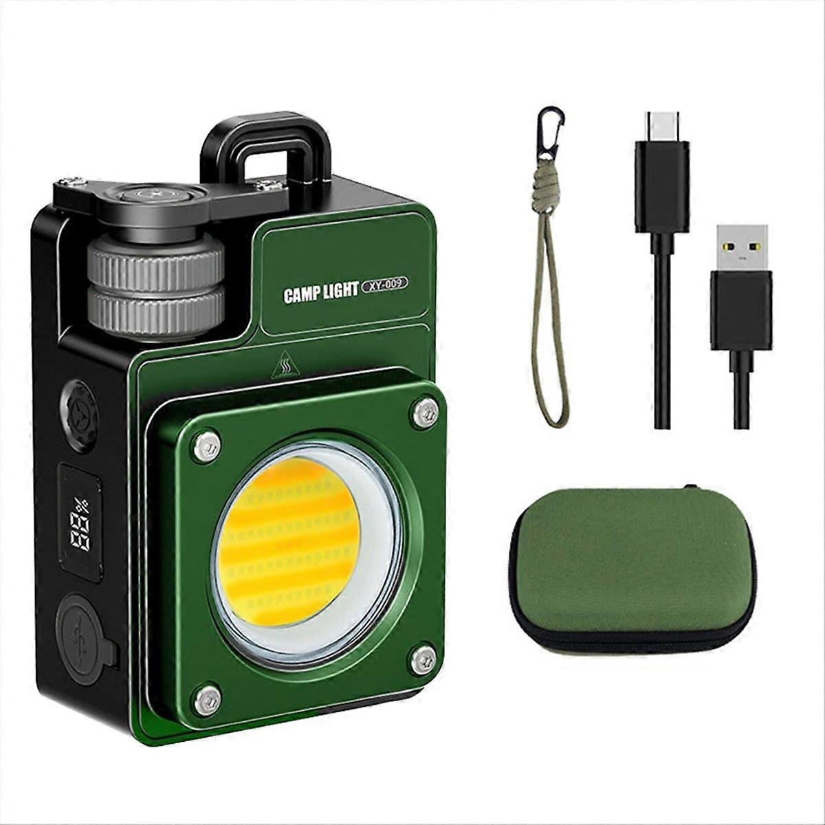 Ultra Bright 3500LM Mini Camping Light USB-C Green
