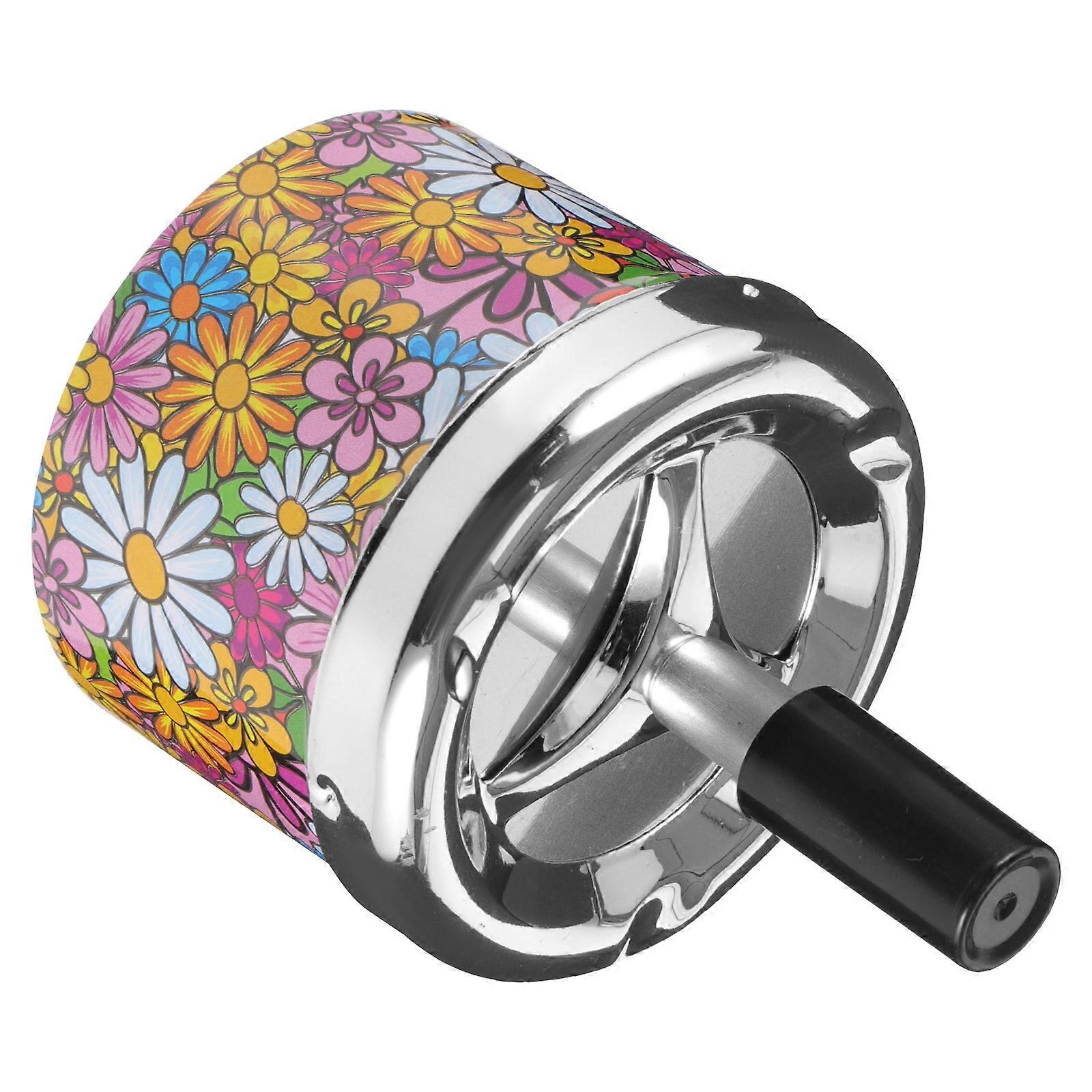 Ash Holder Pattern Automatic Extinguishing Ashtray Outdoor Round Ashtray Container