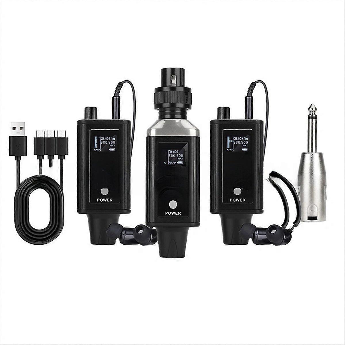 UHF-Stereo-Wireless-Monitorsystem mit 2 Empfängern