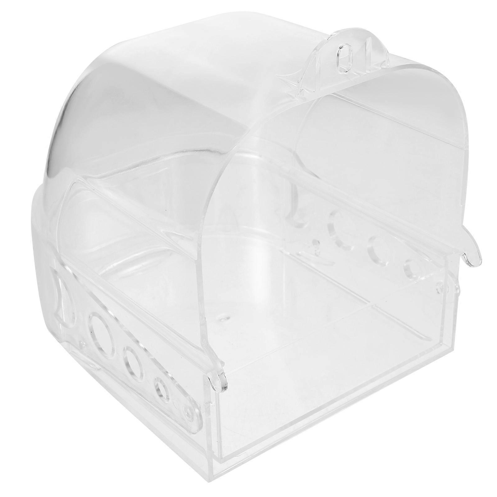 Bird Bath for Cage Plastic Bird Bath Box for Pet Bathing with Drawer