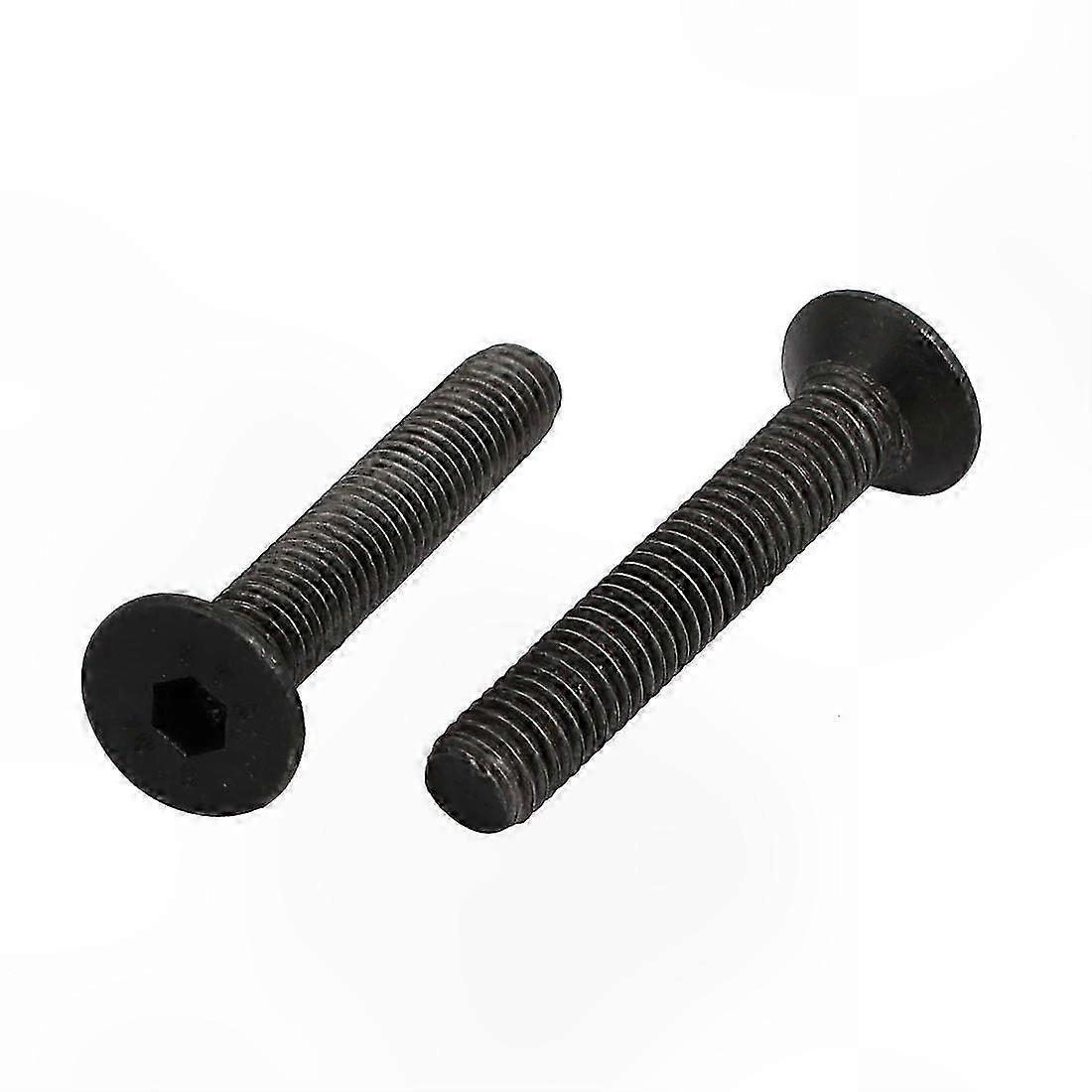 Left Hand Thread Hex Socket Countersunk Bolts, M5x30mm, 2pcs, DIN7991 Standard