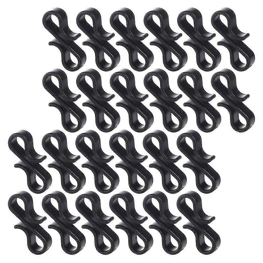 Plastic S Hooks Christmas Light Mounting Hooks for Hanging 50Pcs Clips