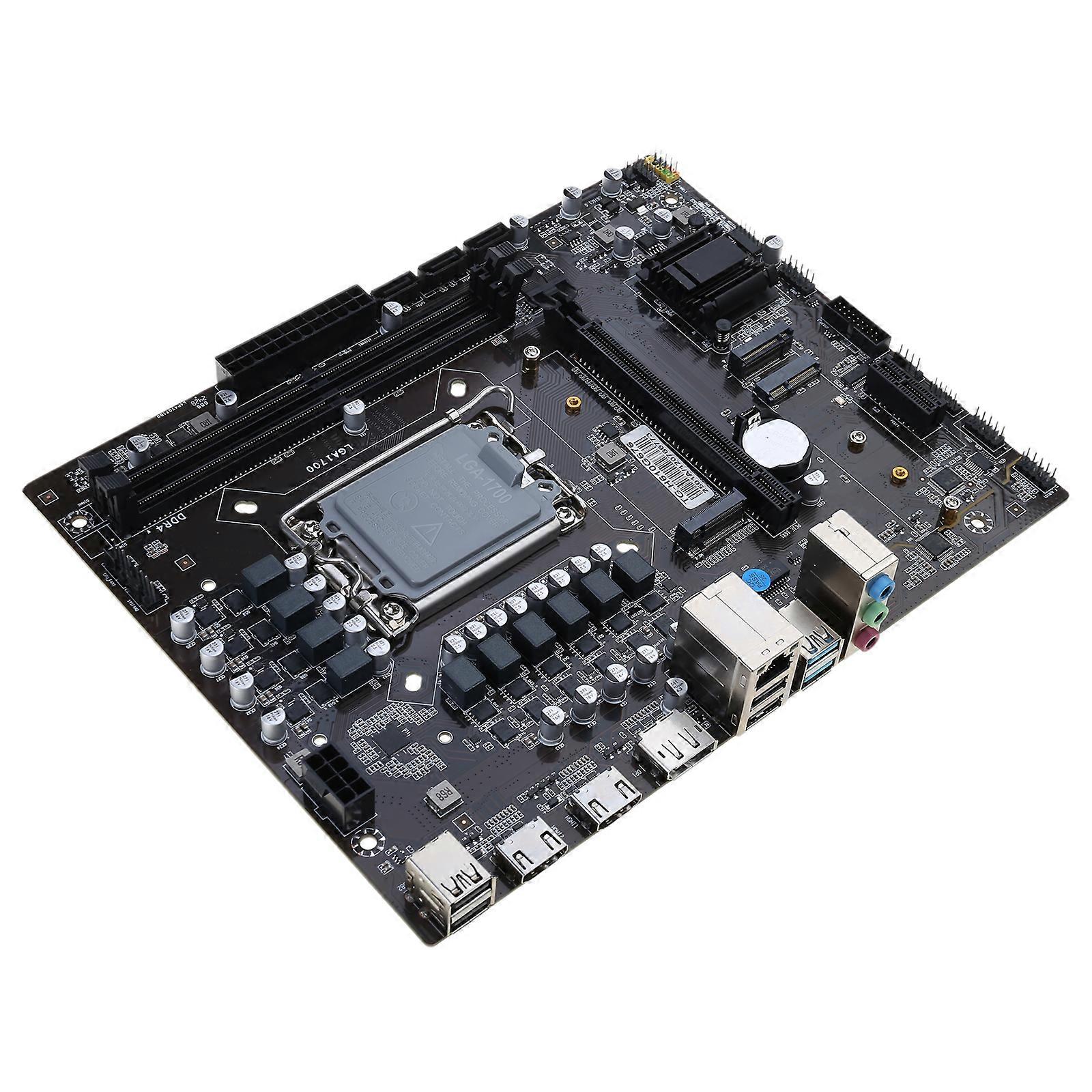 Desktop H610 M4 Motherboard LGA 1700 Support Intel Core12th 13th CPU Dual Channel DDR4 Memory NVME M.2 H610M4 RTL8111G/H Multicolor