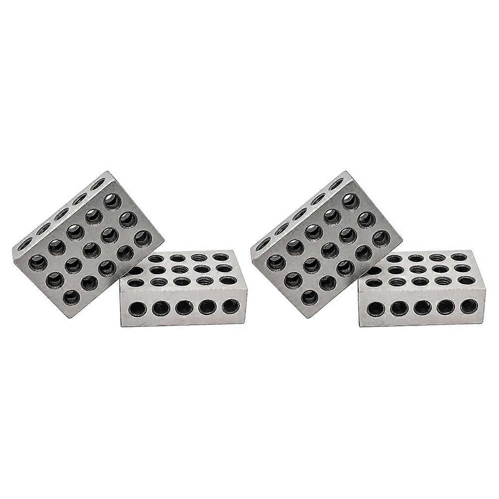 1" X 2" X 3" Precision Steel 1-2-3 123 Blocks 23 Holes (Pack of 2)