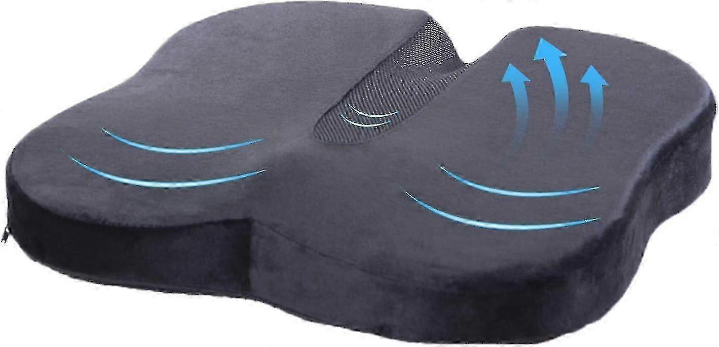 Orthopedic Cushion for Back and Sciatica Relief, Memory Foam Seat Support for Travel
