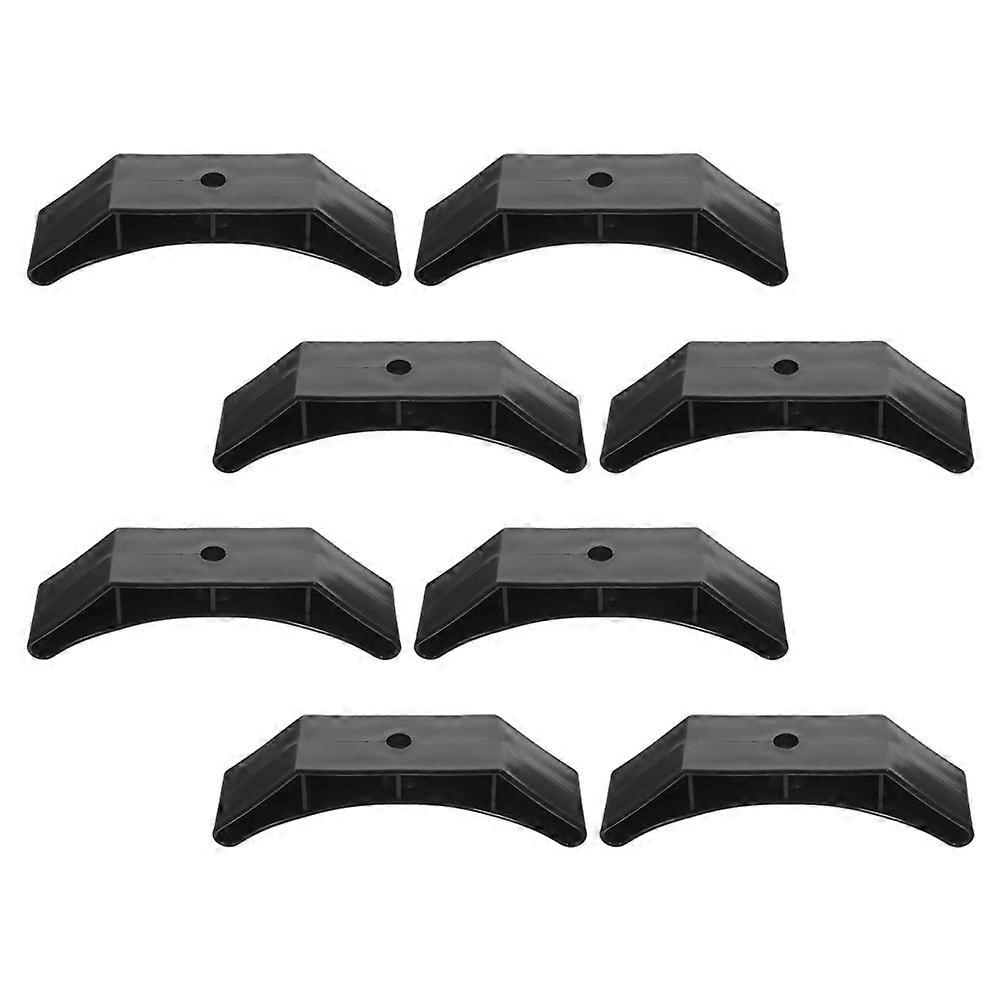 Black Dumbbell Saddles Holder Stand for Noise Reduction 8Pcs Gym Use