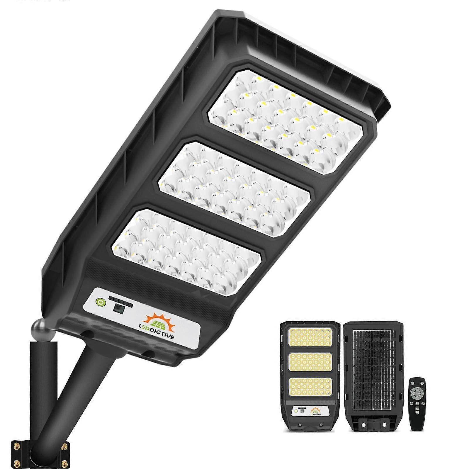 Solar Street Light 4000 Lumen 6500K Waterproof with Motion Sensor and Remote Control for Outdoor