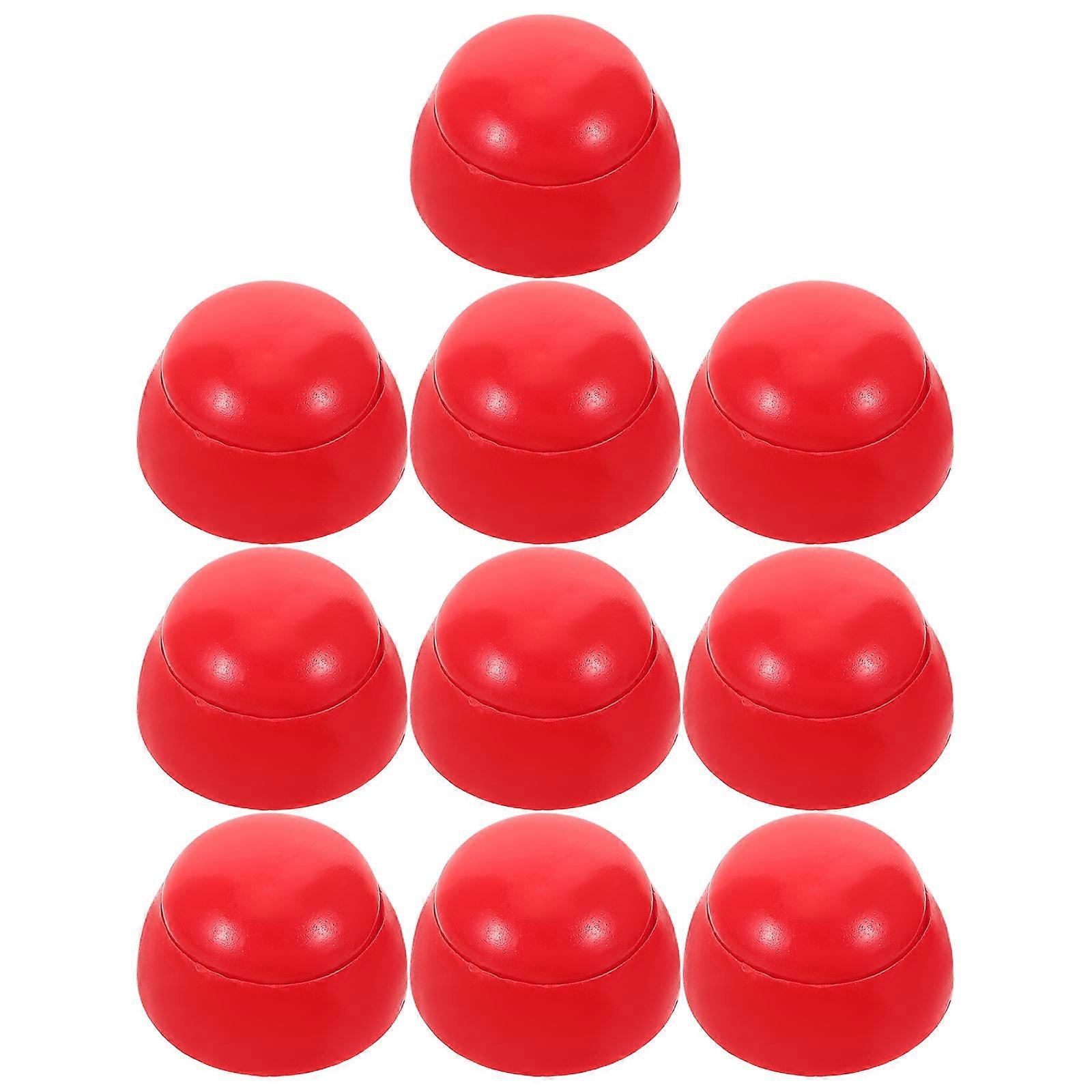 Red Plastic Nut Caps for Playground Bolt Safety Protection 10Pcs Set