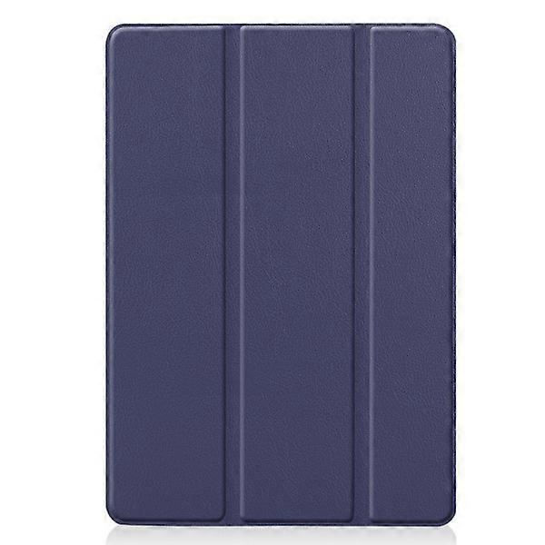 Compatible with Apple compatible with iPad 10.2 2021/2020/2019 Slim fit tri-fold case -Dark Blue Blue