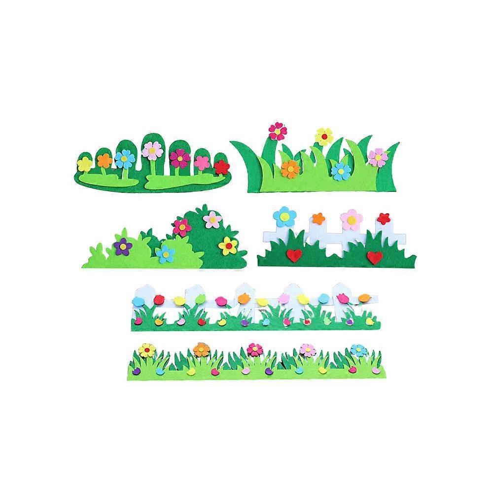 Cartoon Sticker for Kindergarten Felt Cloth Wall Paste 1Set Set