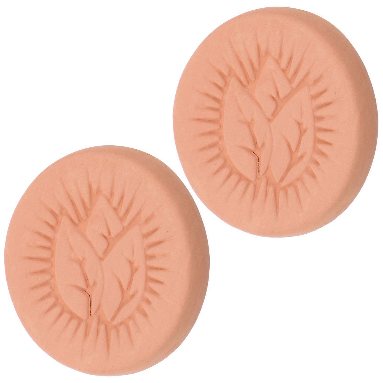 Clay Humidification Sheet for Humidity Control 2Pcs Terracotta