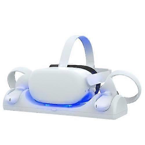 Vr Charging Bracket For Oculus Quest 2 Vr Headset Controller Fast Charging Dock Magnetic Stand Set For Quest 2