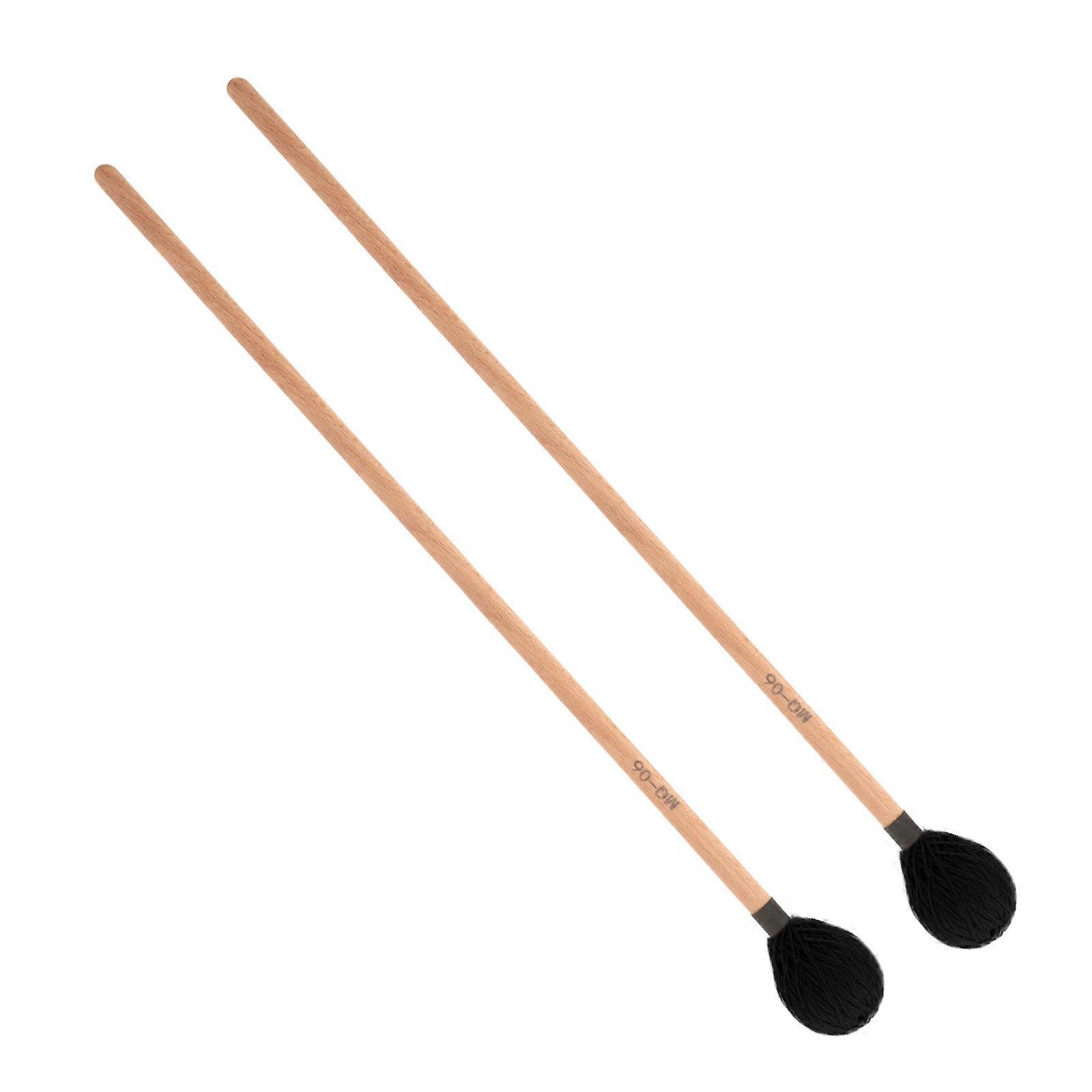 Wooden Drumsticks Mallets for Drum Use 1Pair Practical Design