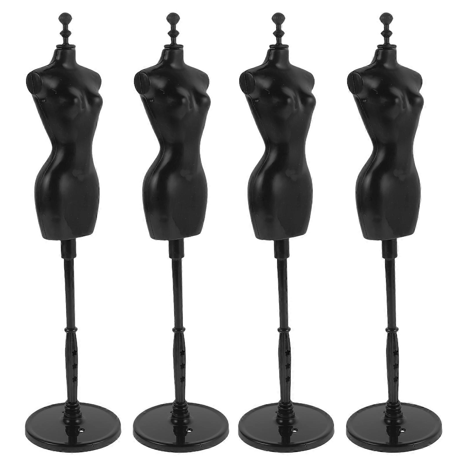 Dragon Bone Model Doll Mannequin Stand for Display 4Pcs Plastic Dress Form