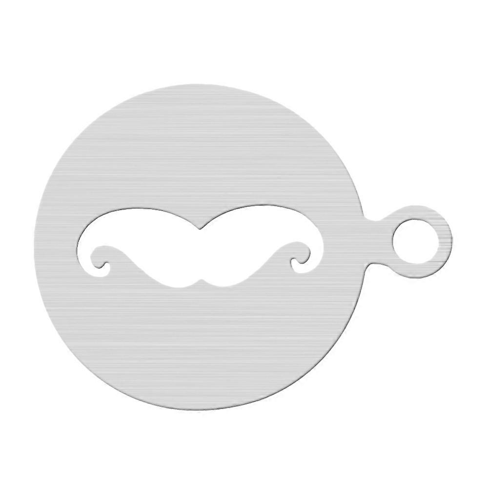Coffee Stencils Stainless Steel for Decoration Mustache Pattern