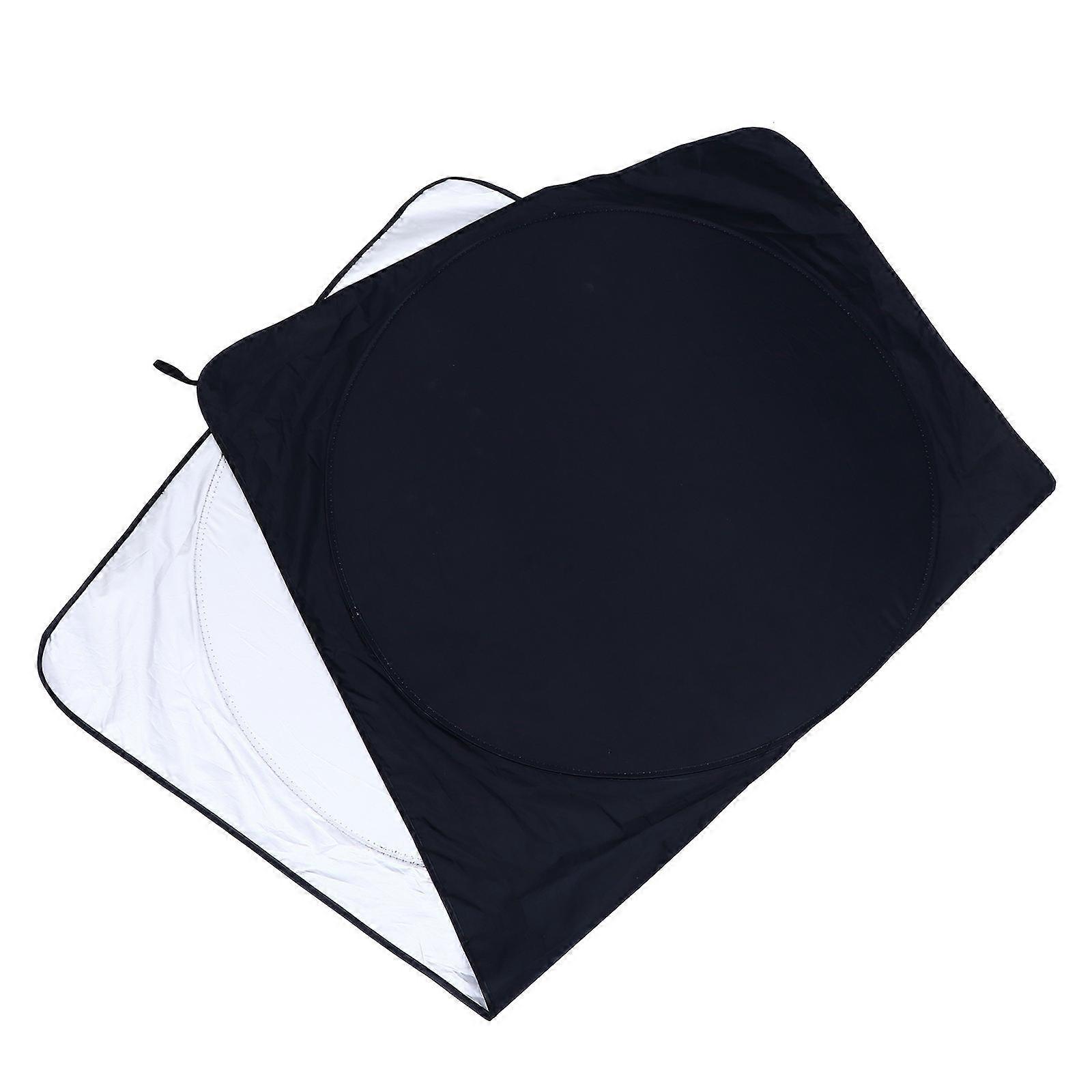 Durable Silver Car Sun Shade Features Protective Auto Sunblock Cover