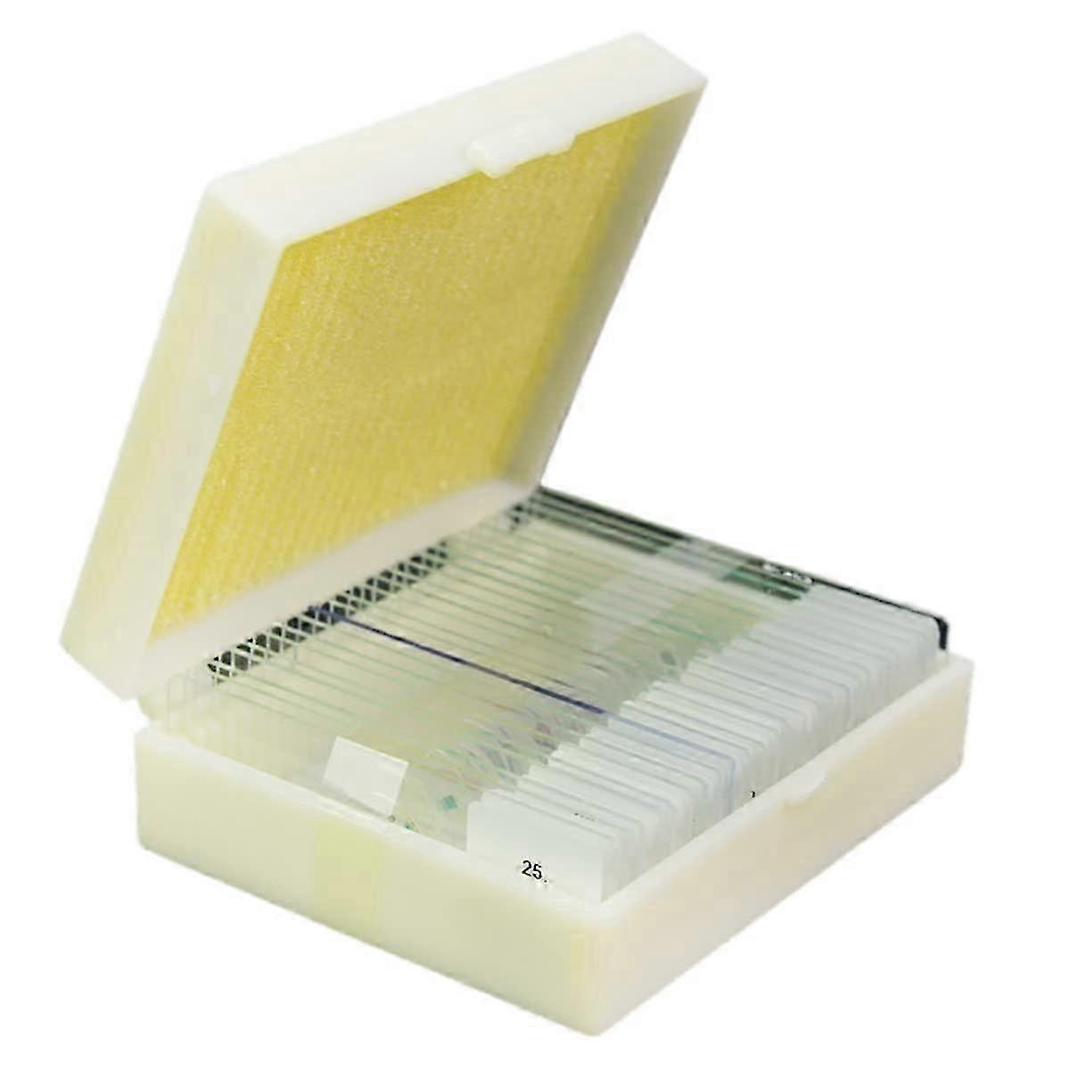 26-27 25 PCS Prepared Glass Microscope Slides for Biological Microscopes