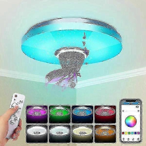 36W Bluetooth LED Ceiling Light with Remote & App Control