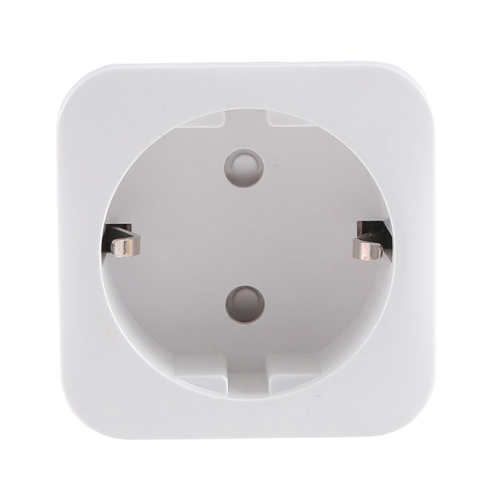EU Plug 16A with Power Count Graffiti Wifi Smart Socket U Plug Mobile App Remote Control Timer Switch On/Off Switch