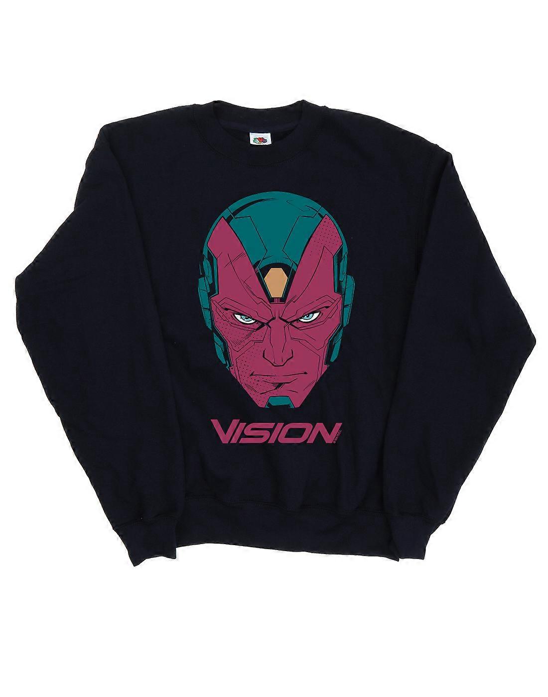 Marvel Men's Avengers Vision Head Sweatshirt