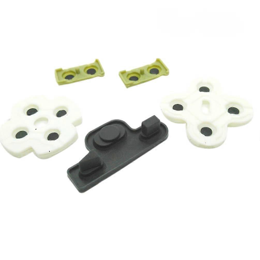Controller Rubber Pad Replacement Kit with Durable Silicone for Precise Button Response for PS3