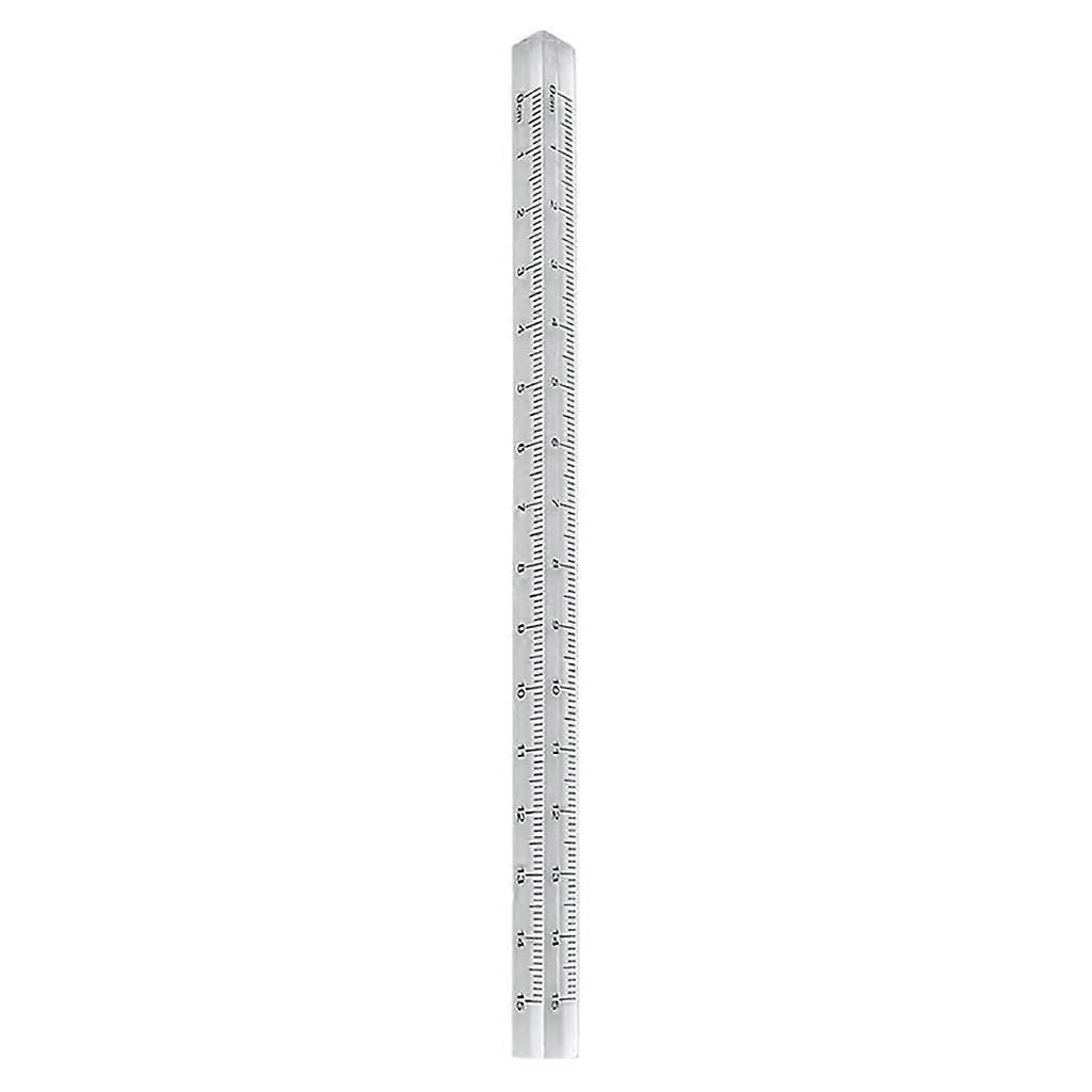 Acrylic Triangular Ruler with Precise Scale for Sewing Quilting Cutting Clear Lightweight Design