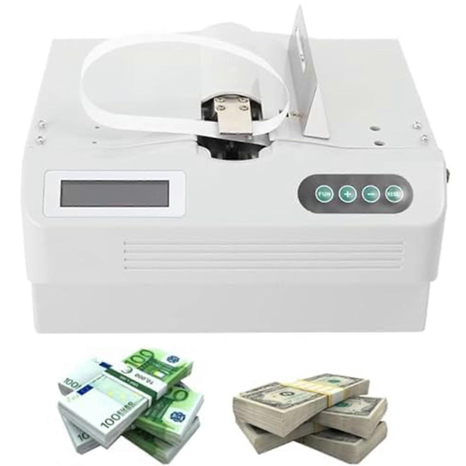 Automatic Banknote Bundling Machine Speed Cash Strapping for Banks Adjustable Strap Settings