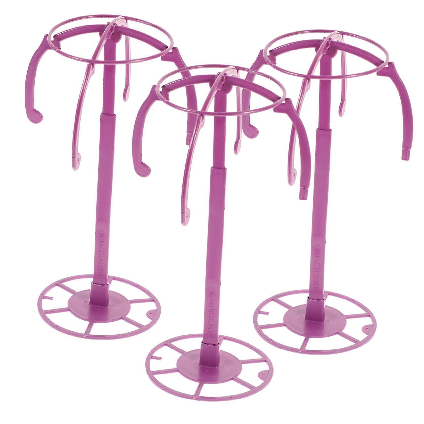 Adjustable Wig Stand Set for Styling Drying and Display Foldable Lightweight Mannequin Head Holder