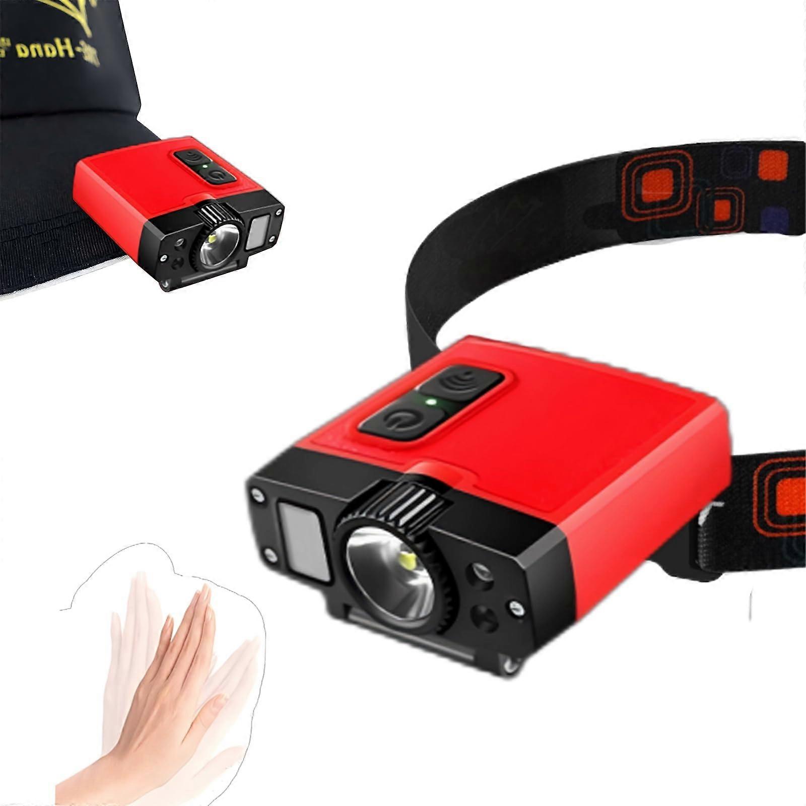 Cap Light with Motion Sensor, Magnetic Charging, 180° Adjustable Rechargeable Clipon Headlamp