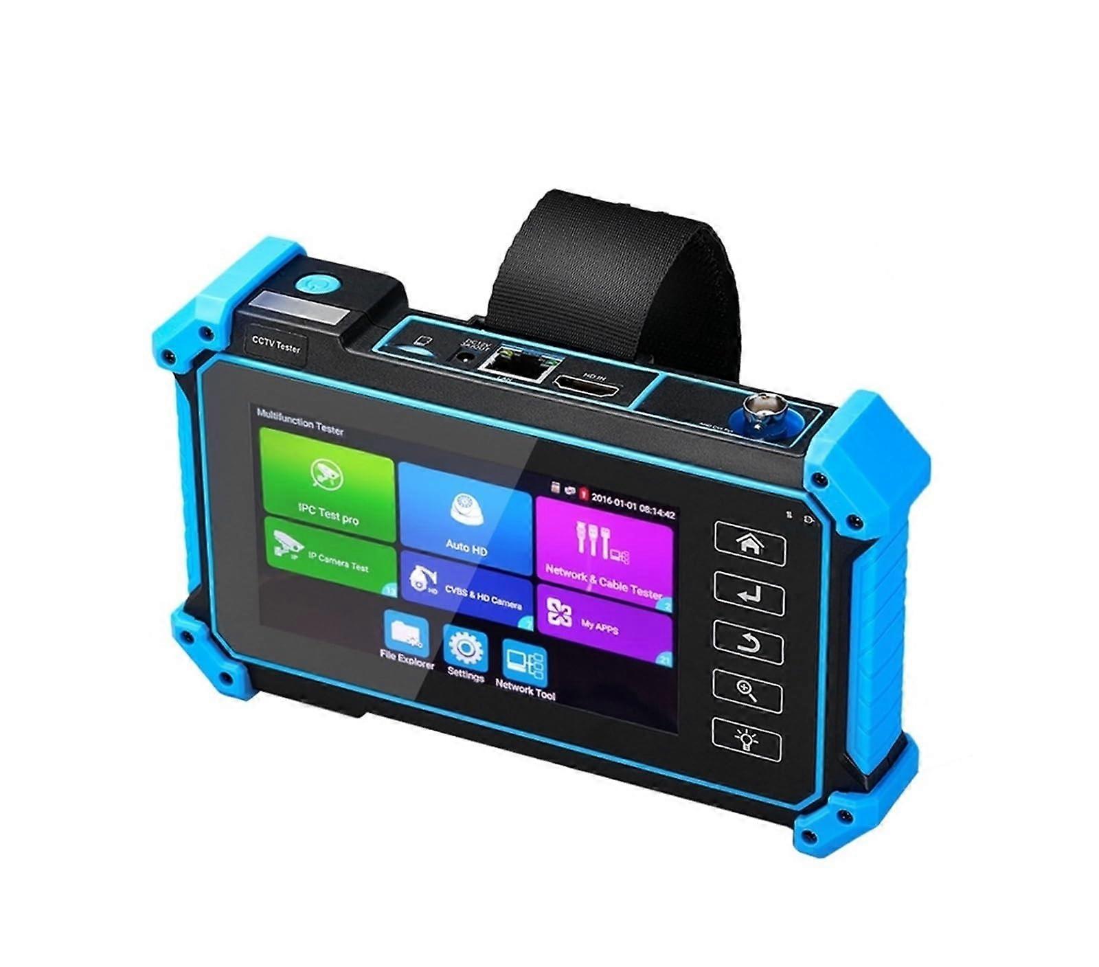 CCTV Camera Tester 5 Inch Full HD Touch Display with IP and Analog Support, PTZ Control, Cable Test